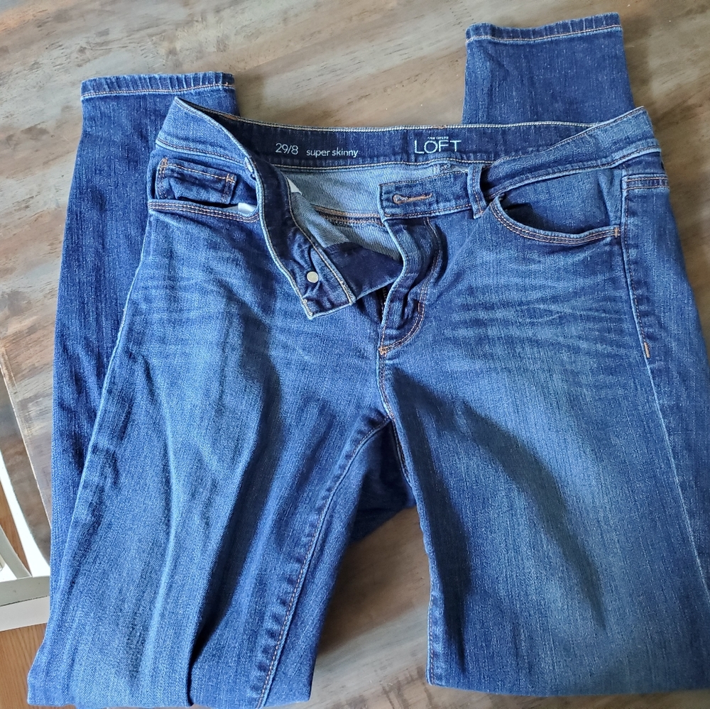 Super Skinny Loft Jeans with Stretch